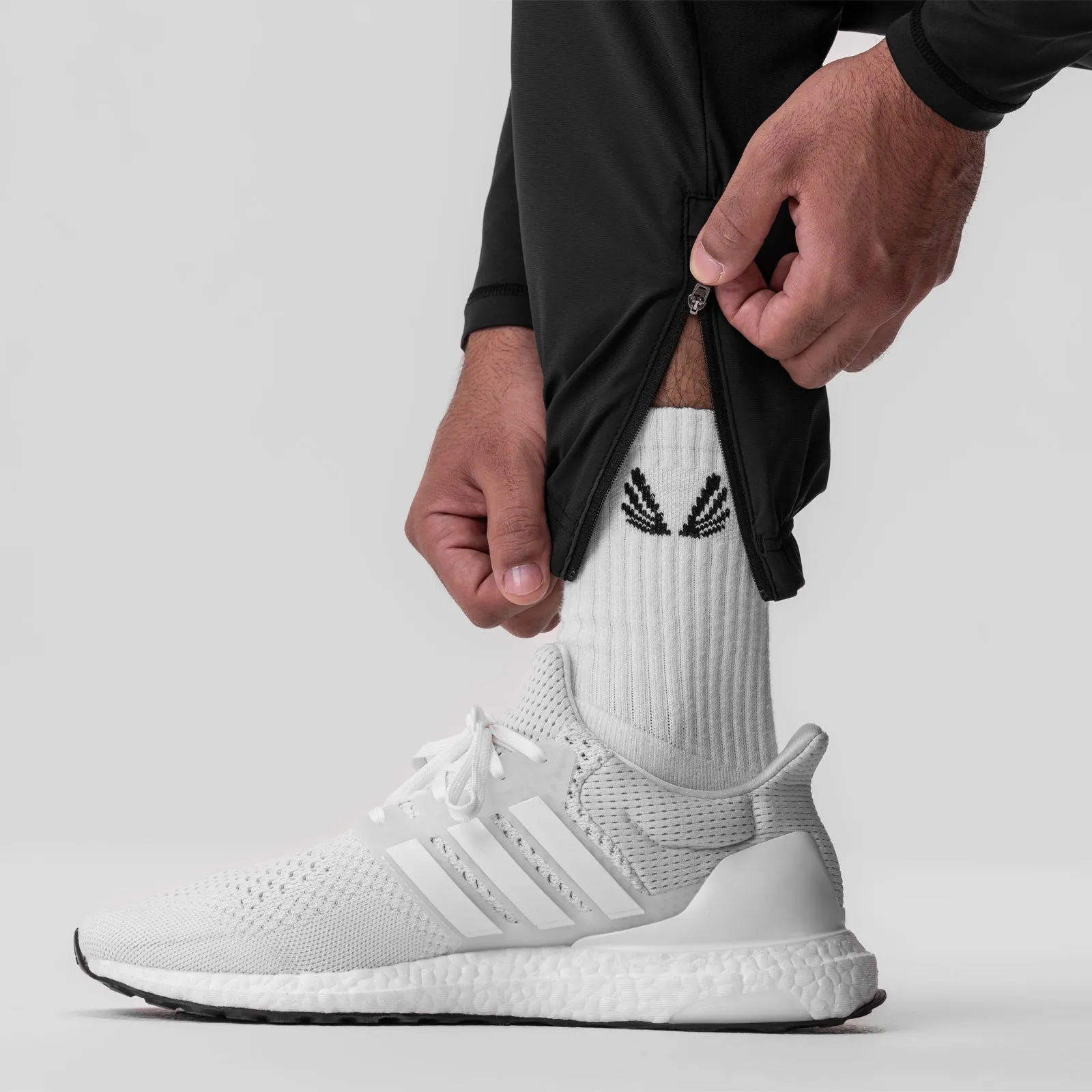 0656. Tetra-Lite™ Standard Zip Jogger - Black "White Wings"