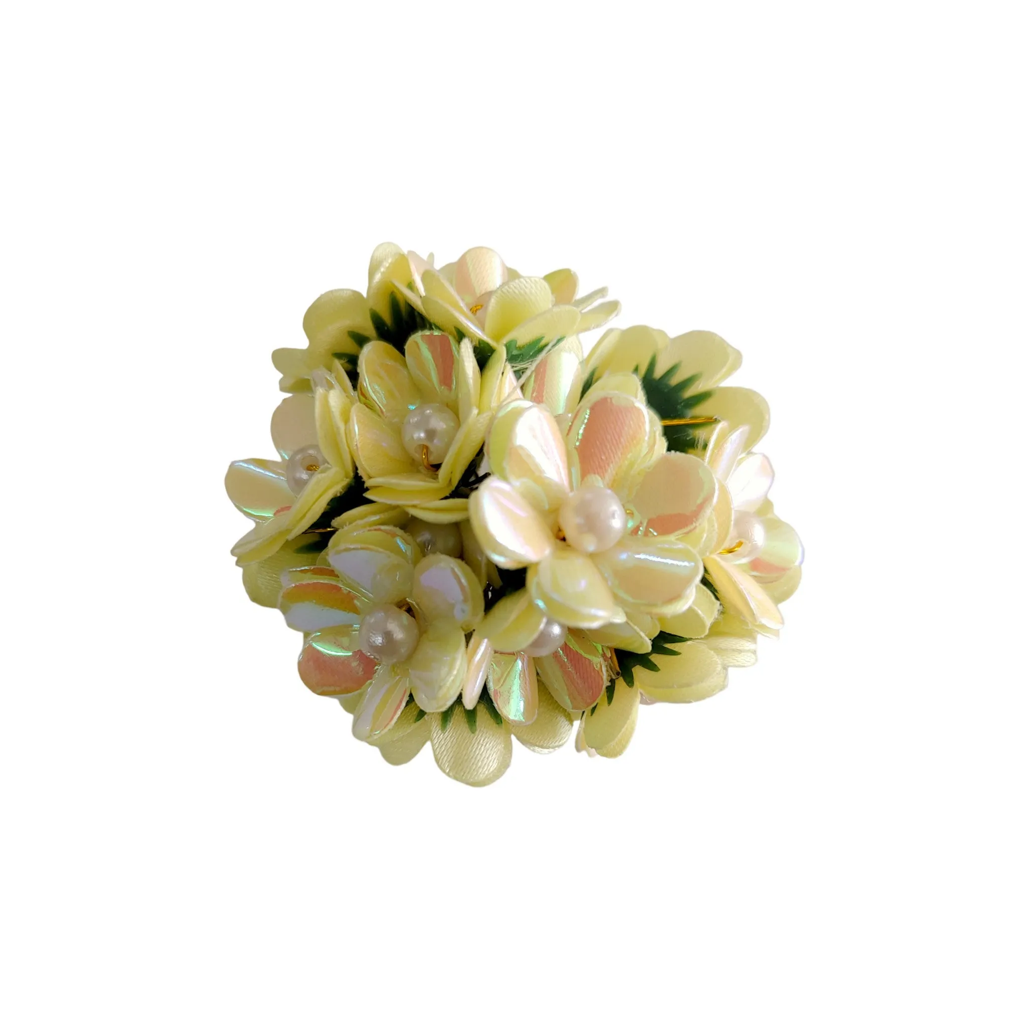 60 Pieces Small Rembo Fabric Craft and Decoration Flower for Craft Decor or Various Events - Design 138