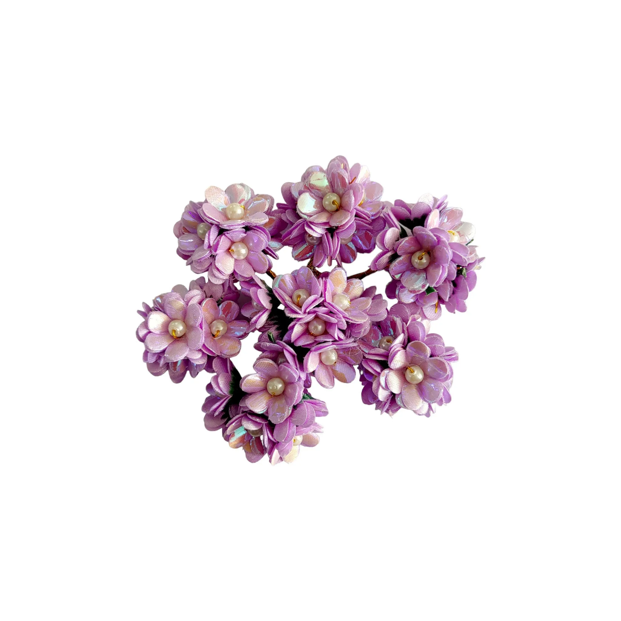 60 Pieces Small Rembo Fabric Craft and Decoration Flower for Craft Decor or Various Events - Design 138