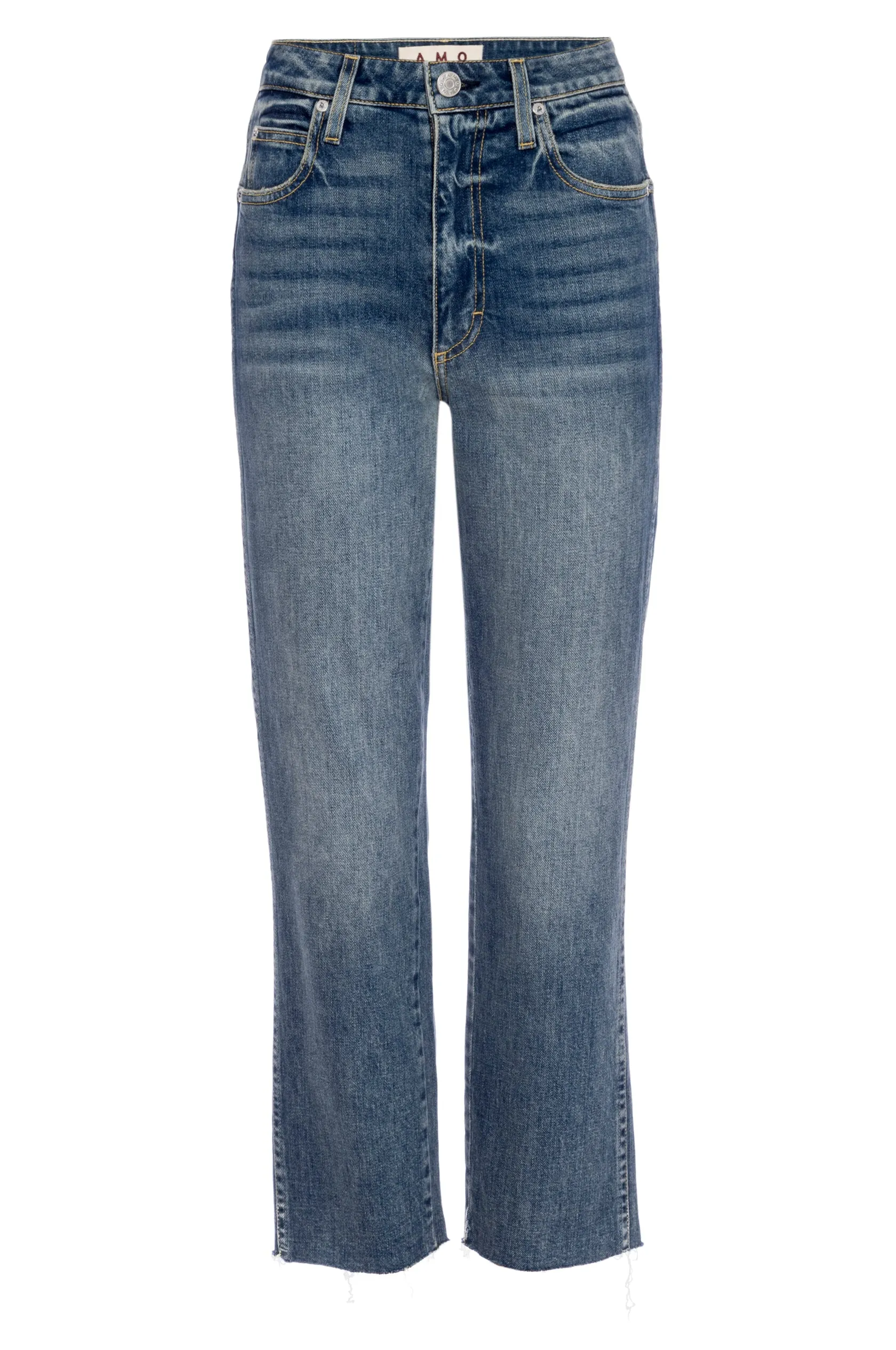 AMO CHLOE CROP WITH RAW HEM