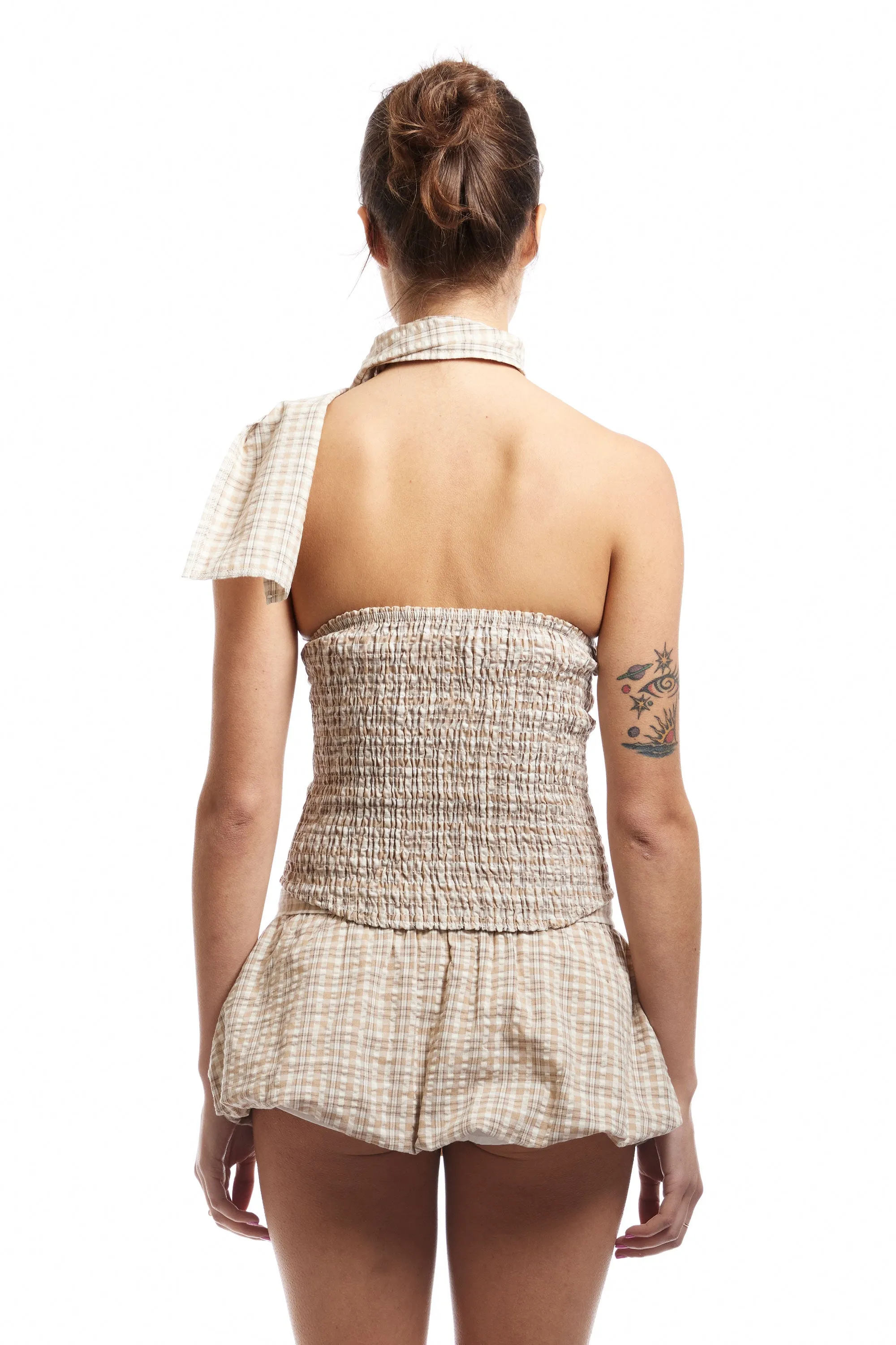 BLONDITA - PLAID BUBBLE SKIRT