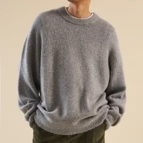 bound Baxter Mohair Blend Sweater - Grey