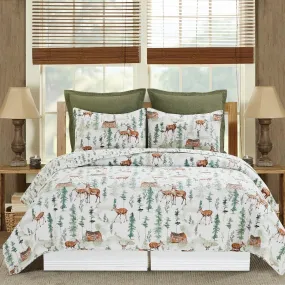 Cabin in The Woods Quilt Set
