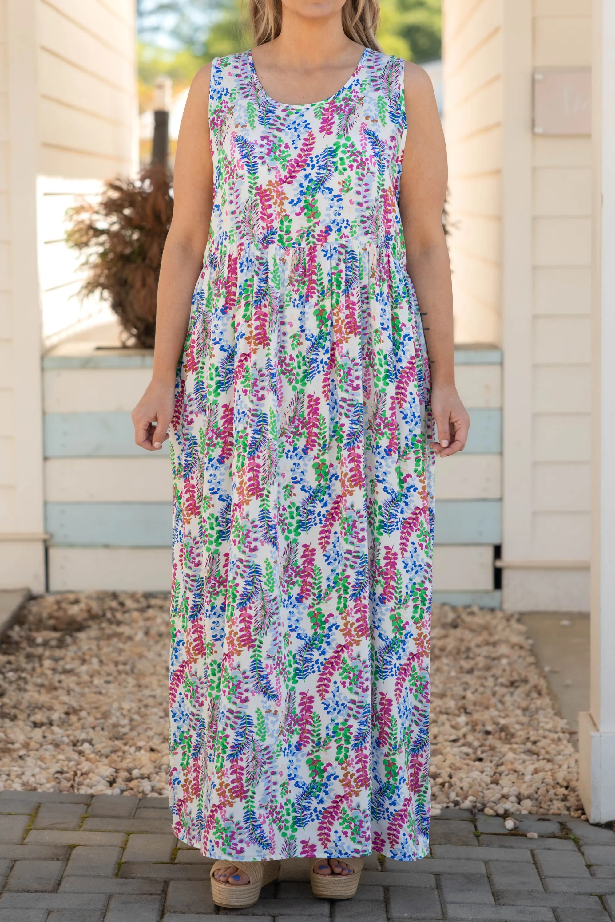 Can You Keep A Secret Maxi Dress, Off White
