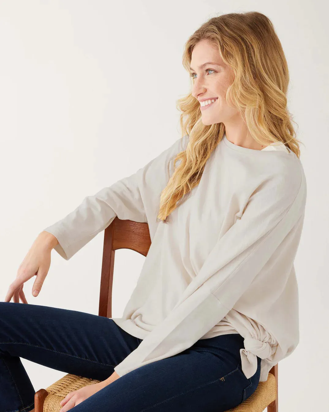 Catalina Slub Tee in Moonstone