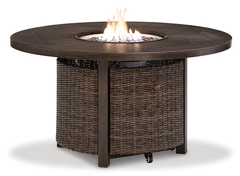 Coronado Outdoor 5pc Firepit Chat Set (Firepit  4 Swivel Rockers)