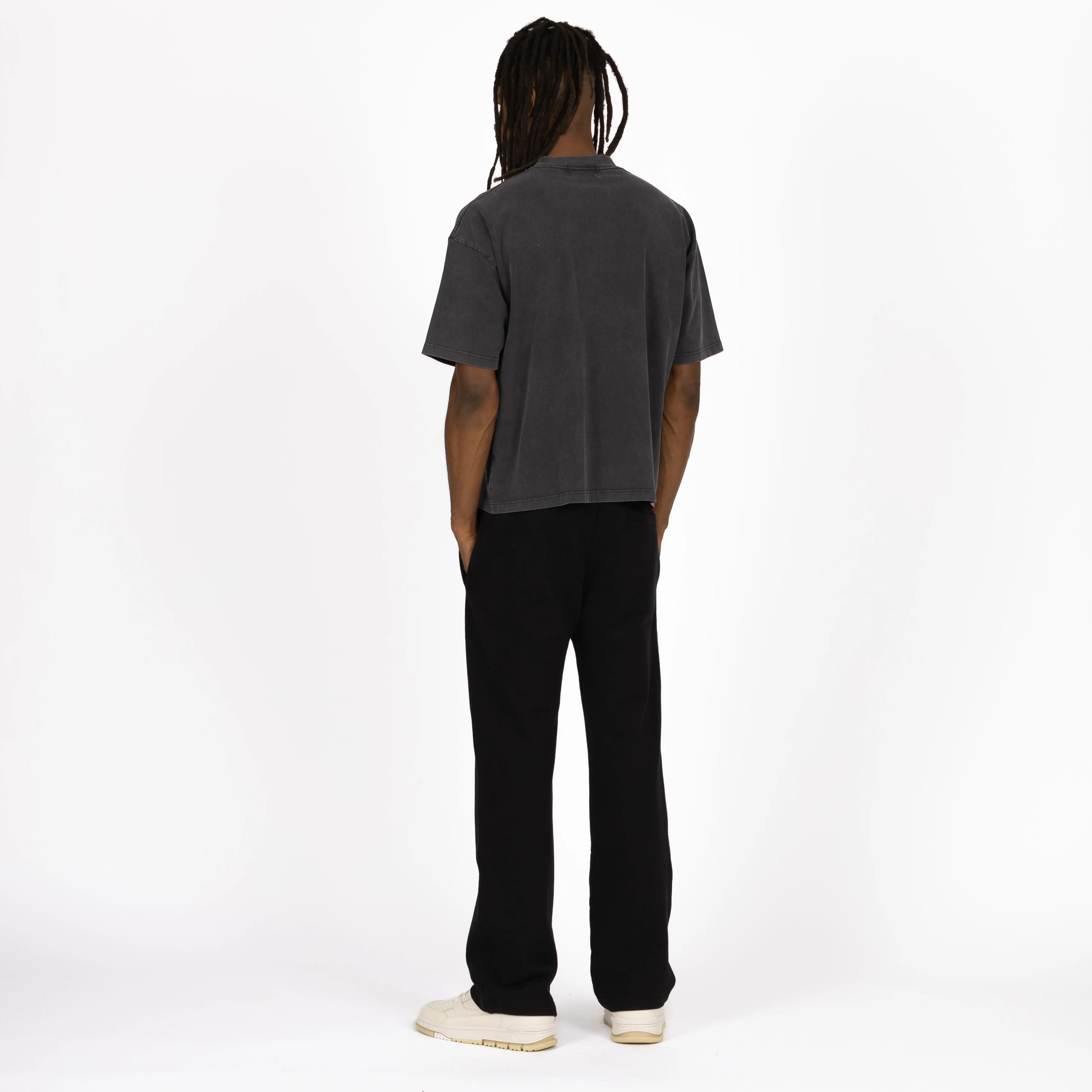 Cropped T-Shirt - Vintage Black