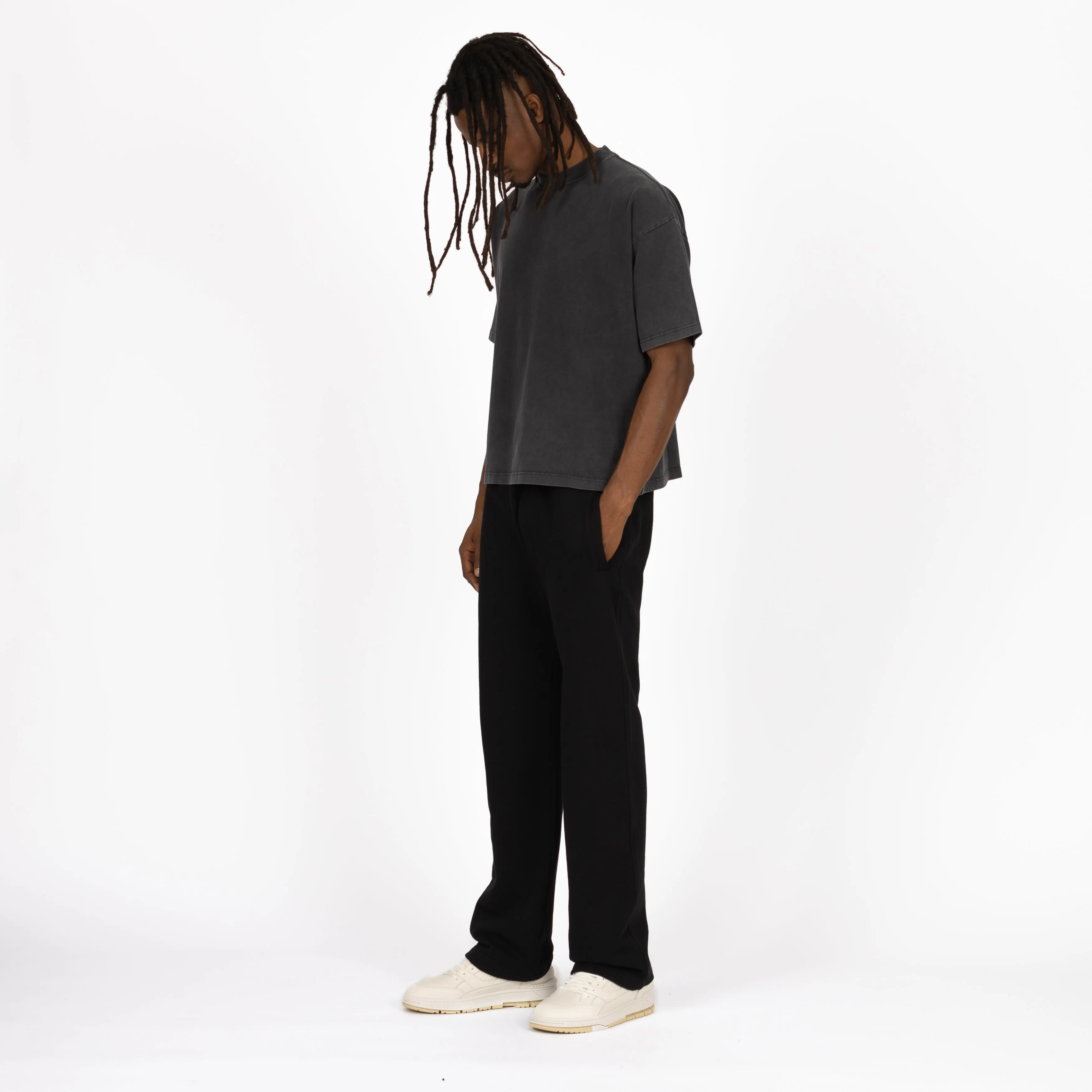 Cropped T-Shirt - Vintage Black