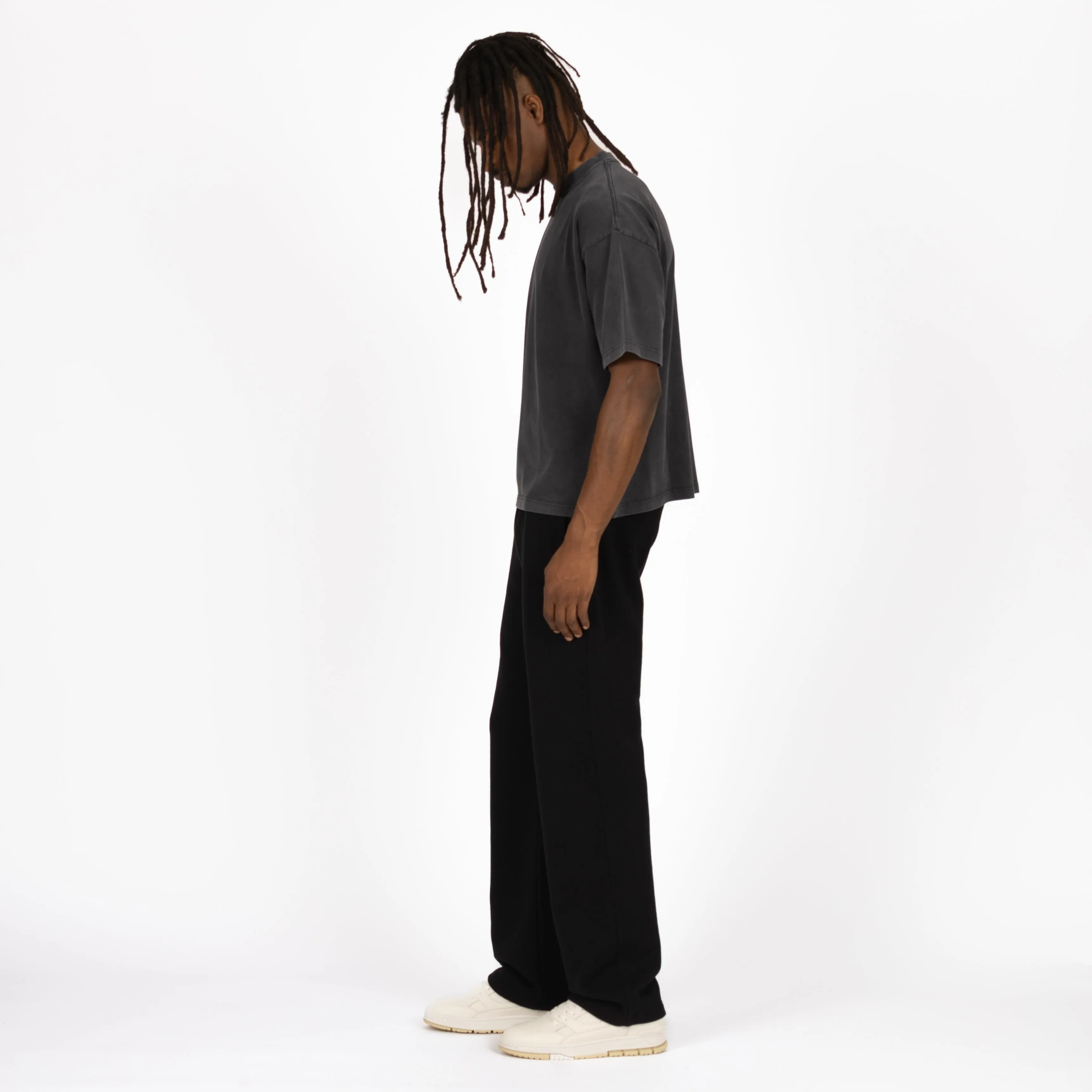 Cropped T-Shirt - Vintage Black