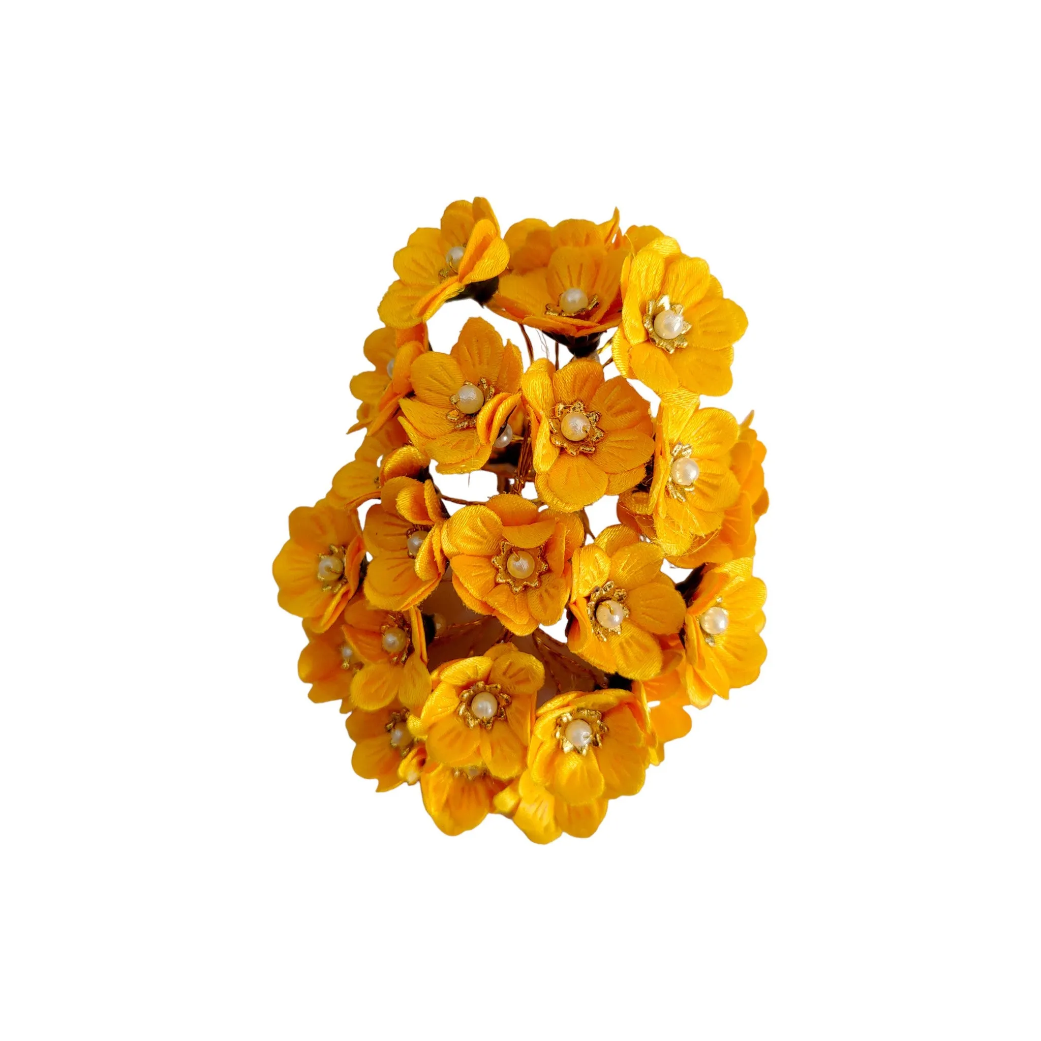 Decorative Artificial Primrose Fabric Flower for Decor, Craft or Textile, 60Pcs -Design 134