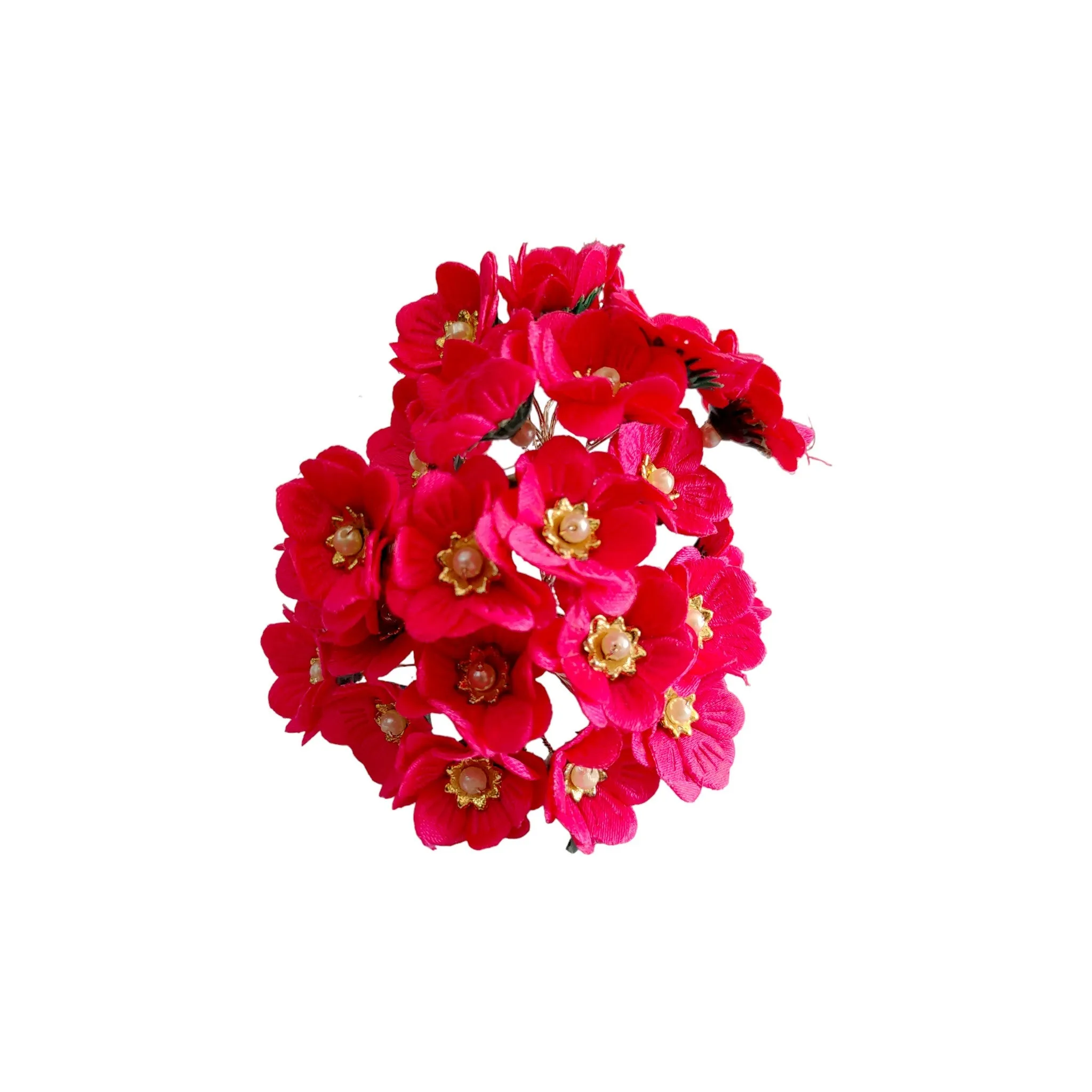 Decorative Artificial Primrose Fabric Flower for Decor, Craft or Textile, 60Pcs -Design 134
