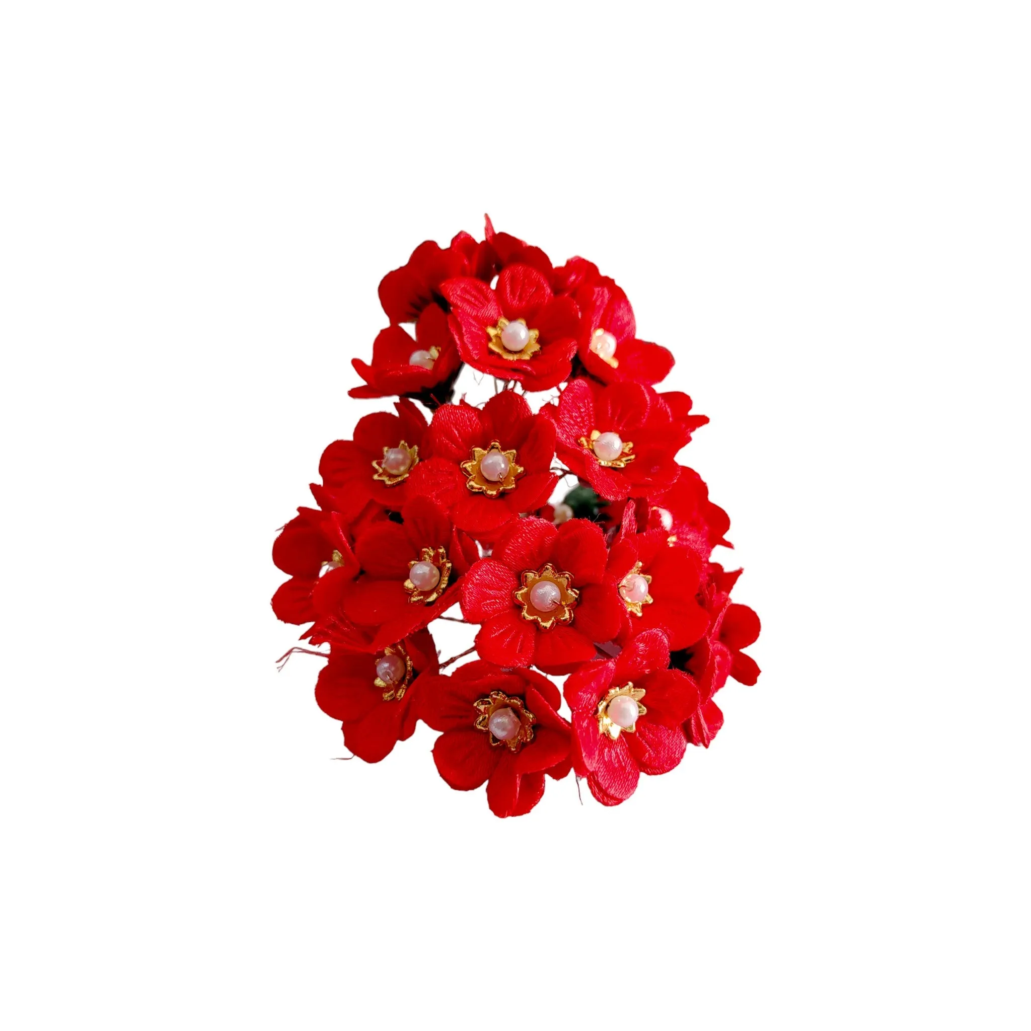 Decorative Artificial Primrose Fabric Flower for Decor, Craft or Textile, 60Pcs -Design 134
