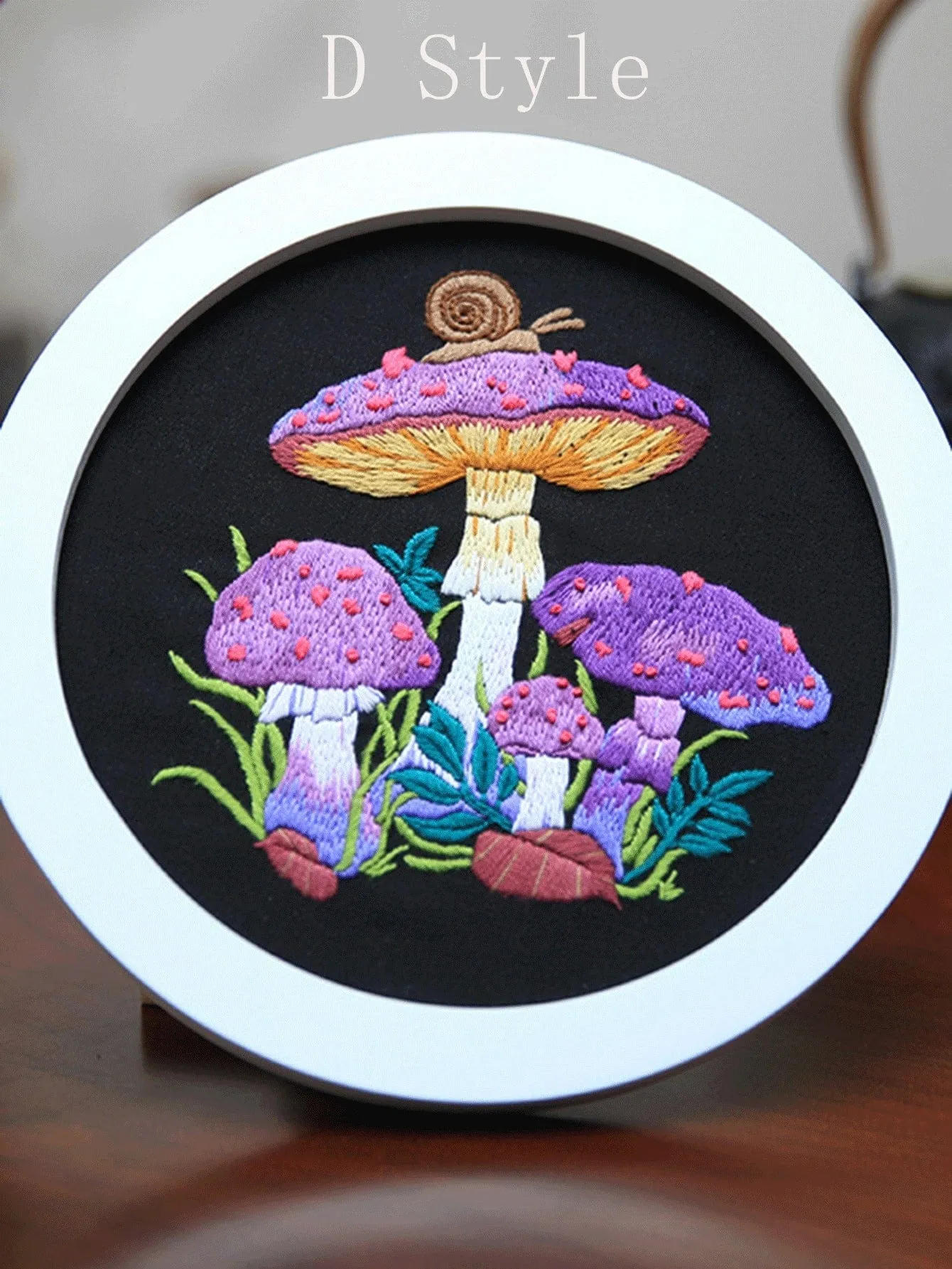 Embroidery Kit, Mushroom Fauna