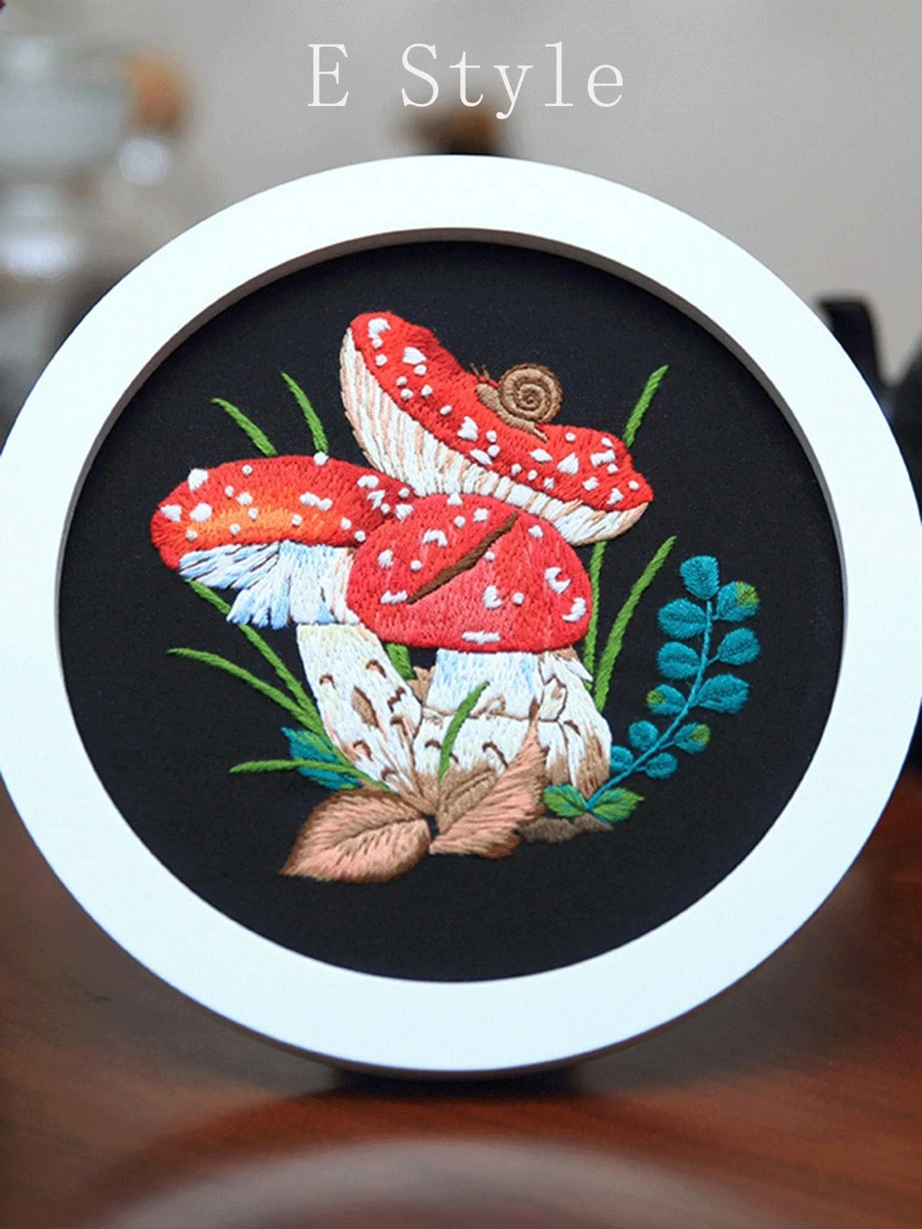 Embroidery Kit, Mushroom Fauna