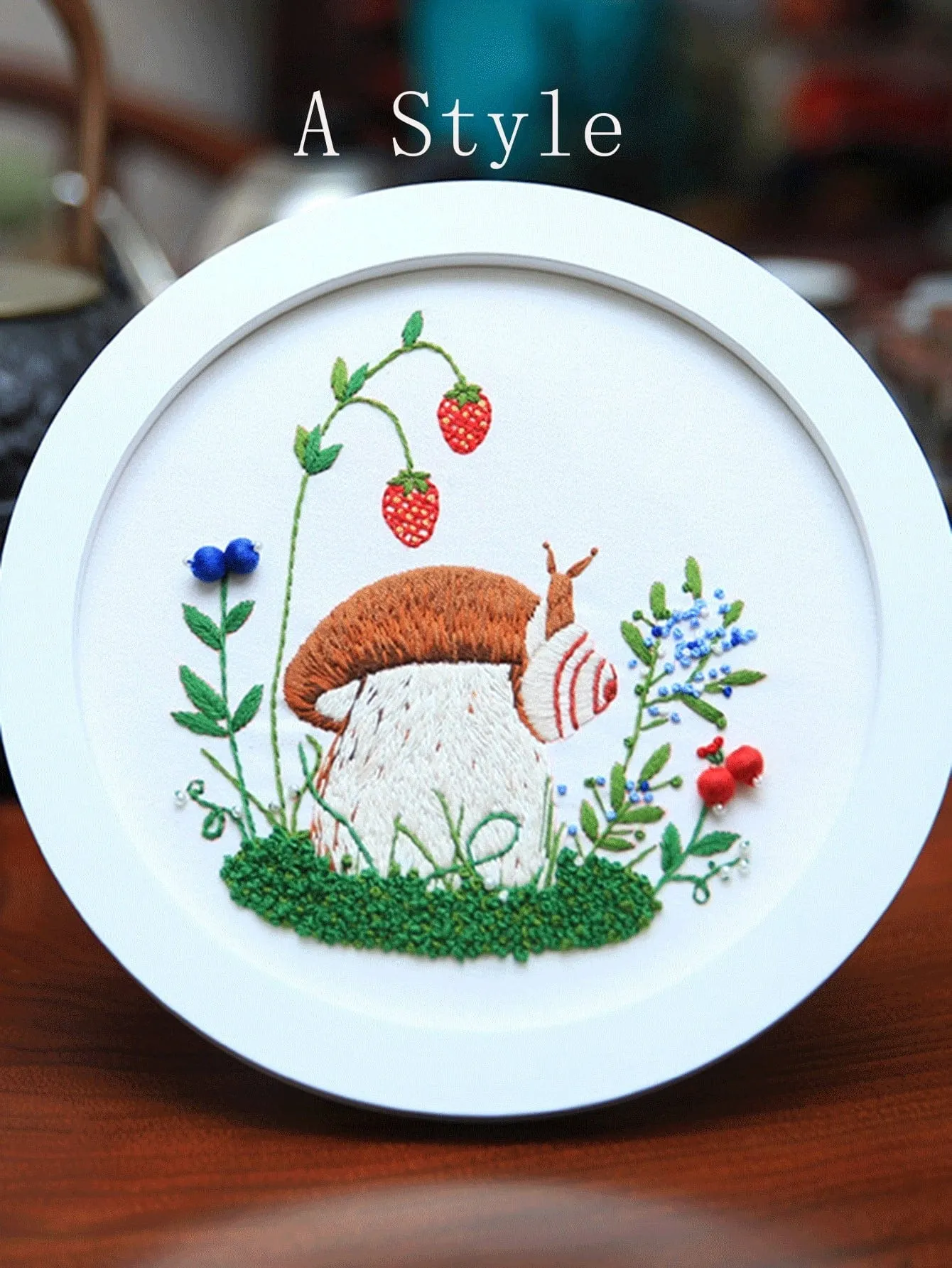 Embroidery Kit, Mushroom Fauna