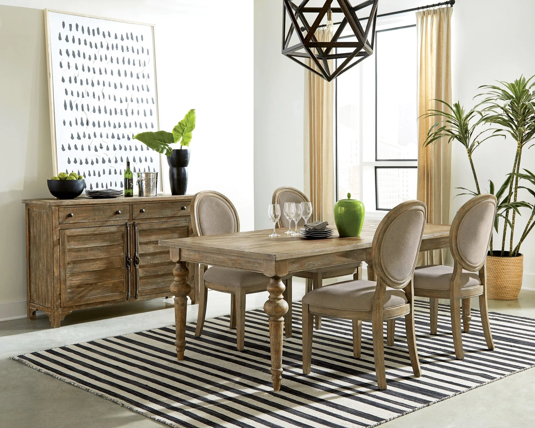 Flagstaff Extension (66-84") Dining Set