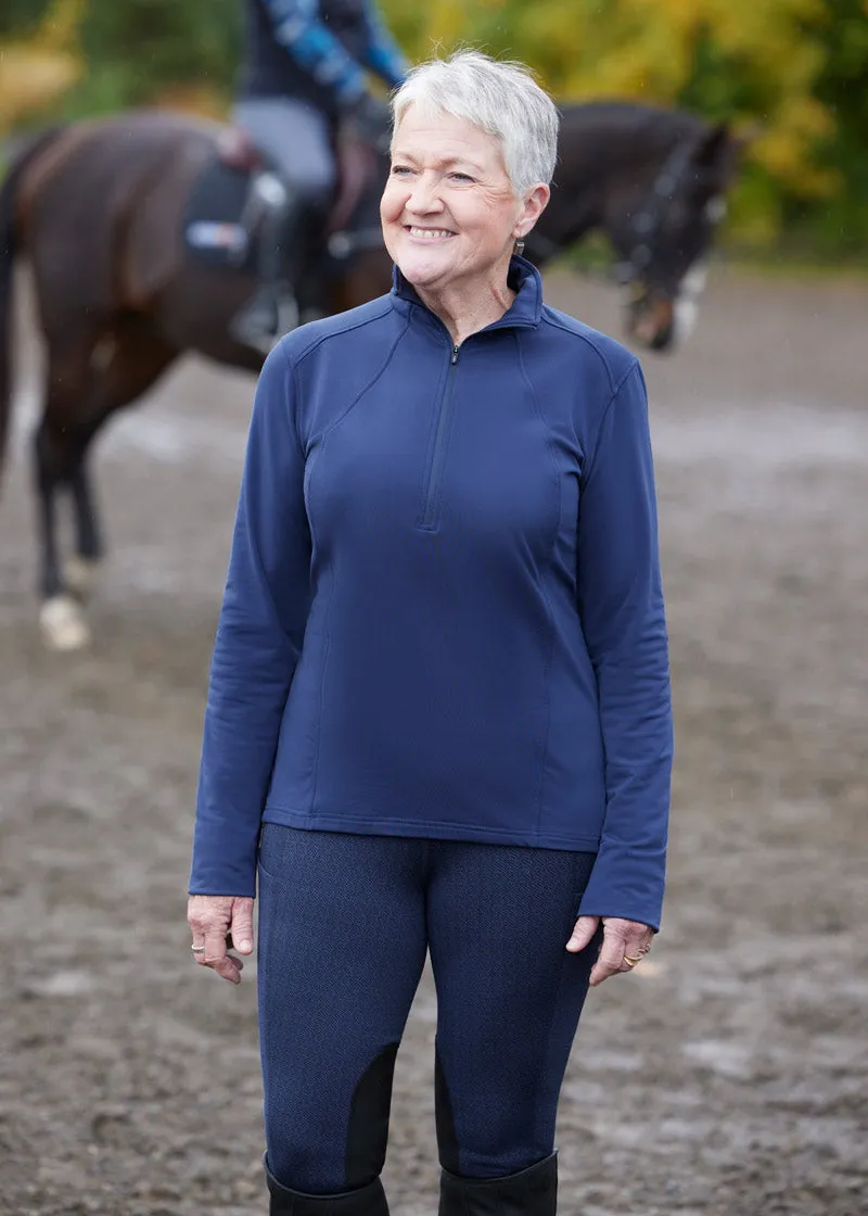 In Stride Quarter Zip Fleece Tech Top
