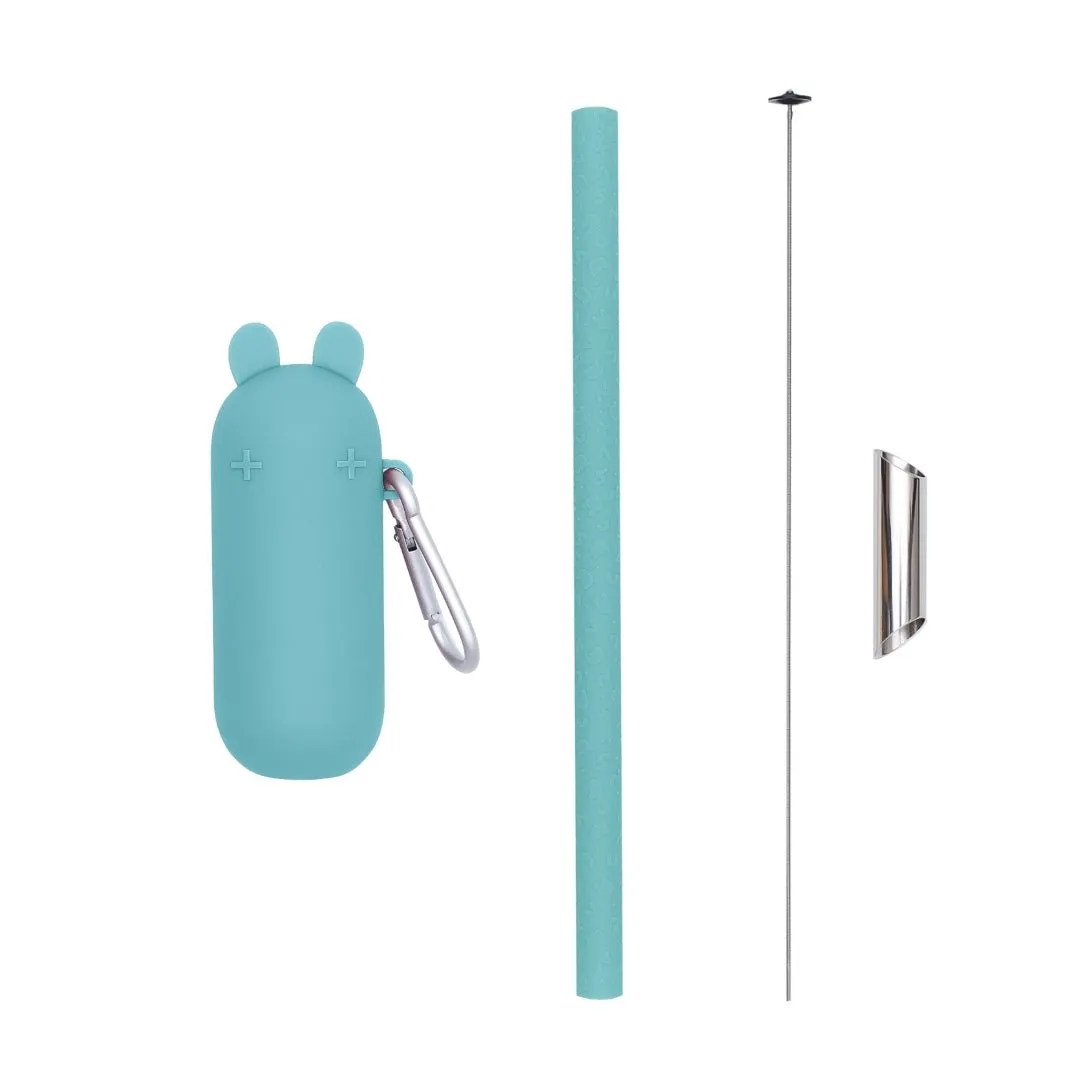 Keepie   Bubble Tea Straw Set - Pistachio