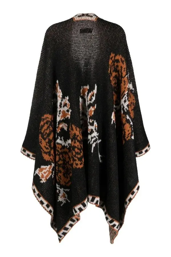 Knitted Flower Scialle