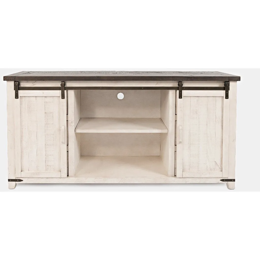 Loft 70" White Barn Door Server