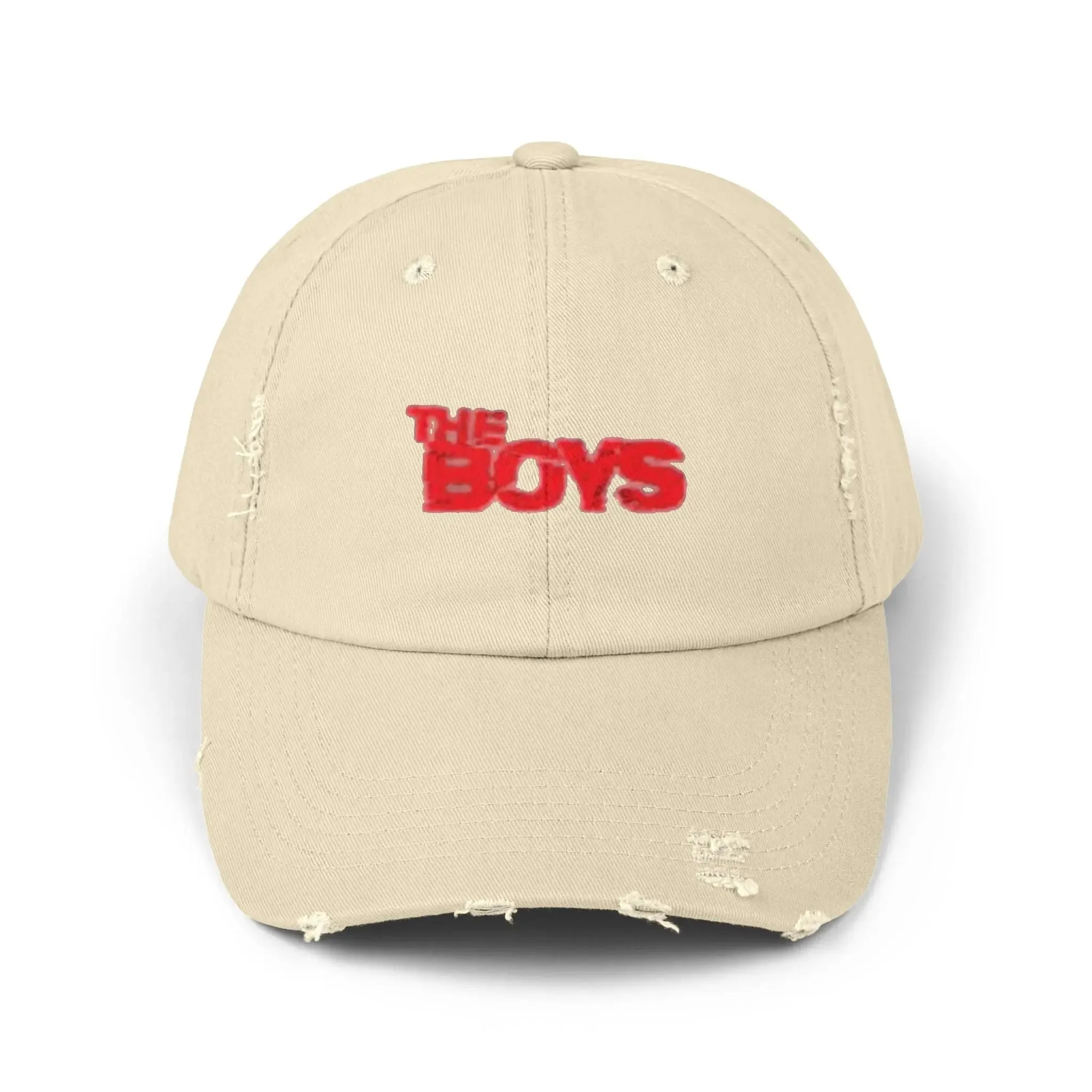 MENS Distressed Cap with 'The Boys' Embroidery -casual hats