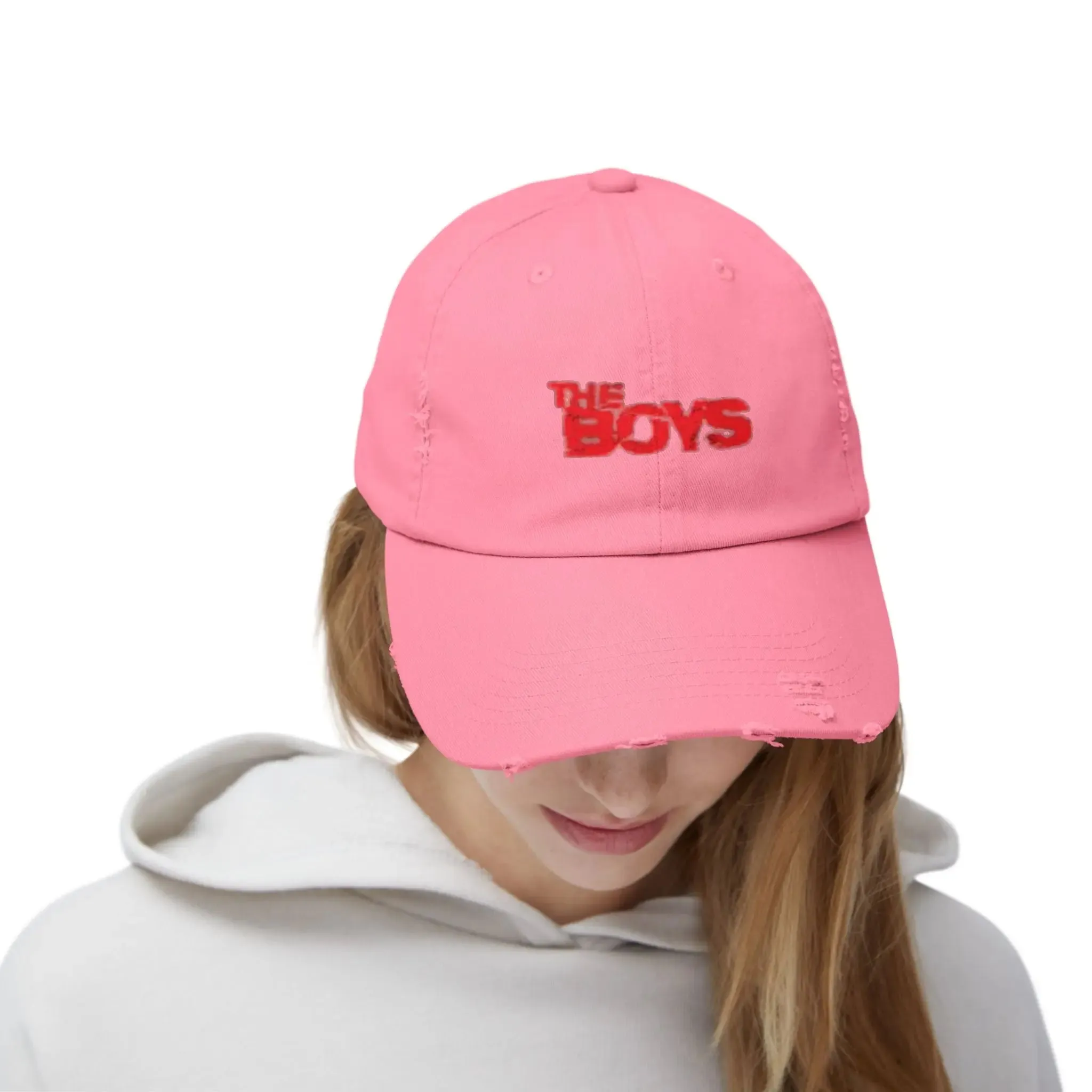 MENS Distressed Cap with 'The Boys' Embroidery -casual hats