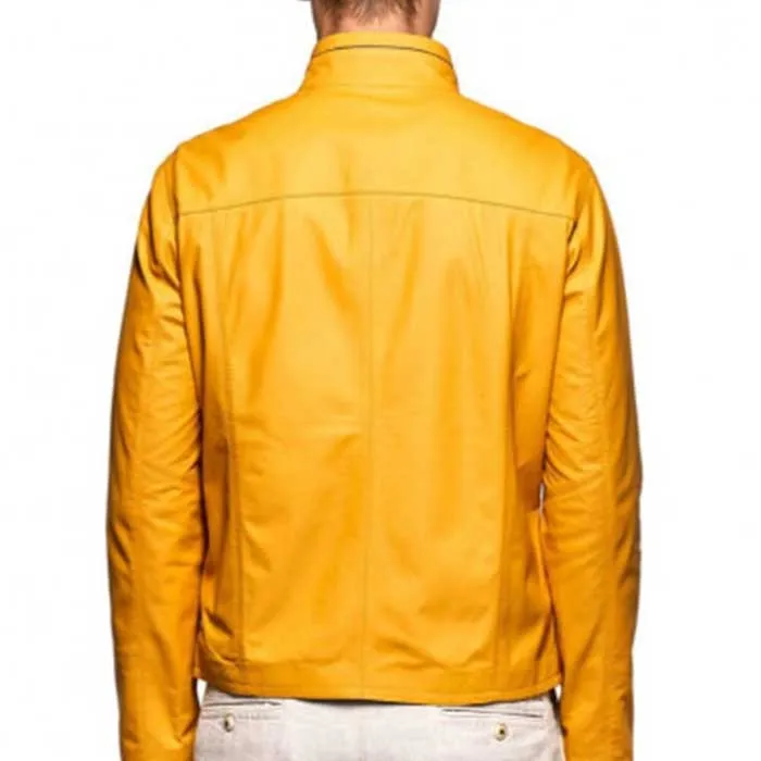 Mustard Yellow Leather Jacket