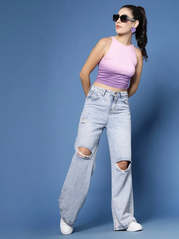 Odour Free Sleeveless Crop Top For Women