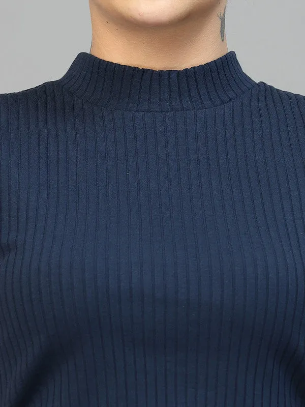 Odour Free Sleeveless High Neck Crop Top For Women