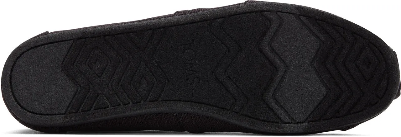 Organic Cotton Black/ Black Canvas Slip Ons