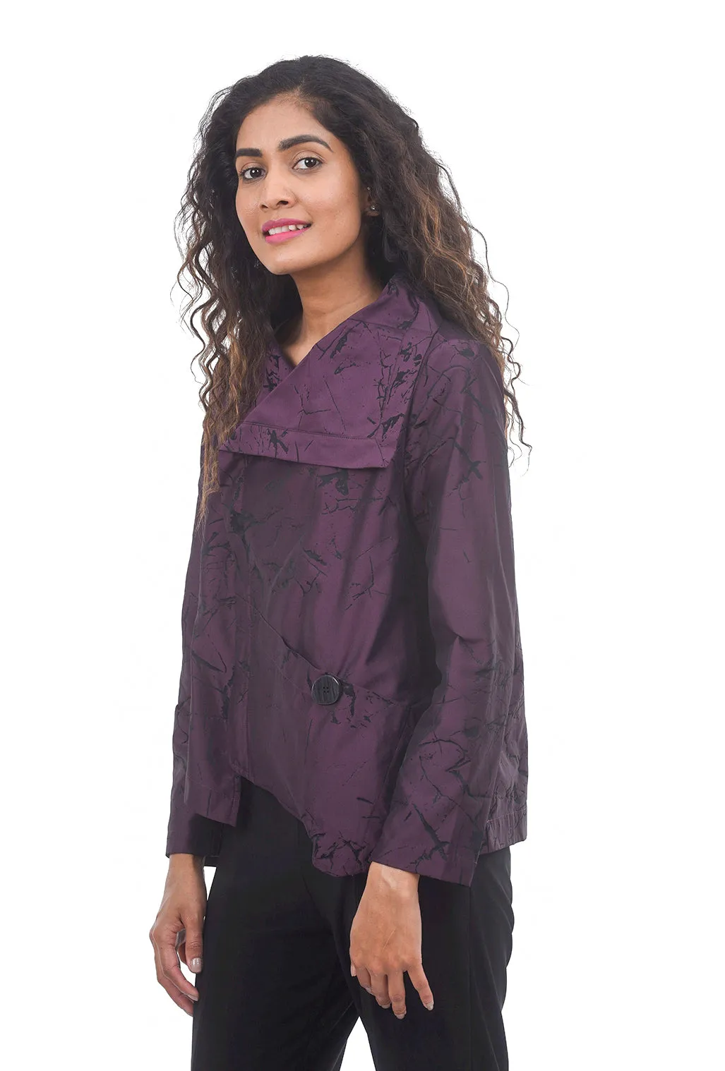 Print Suzanne Jacket, Mulberry