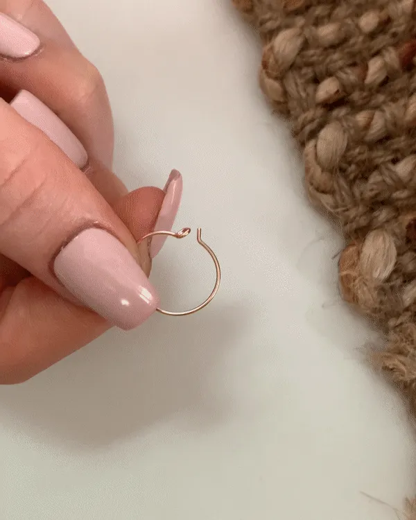 Small Cross Hoop Earrings  - 14k Yellow Gold Fill