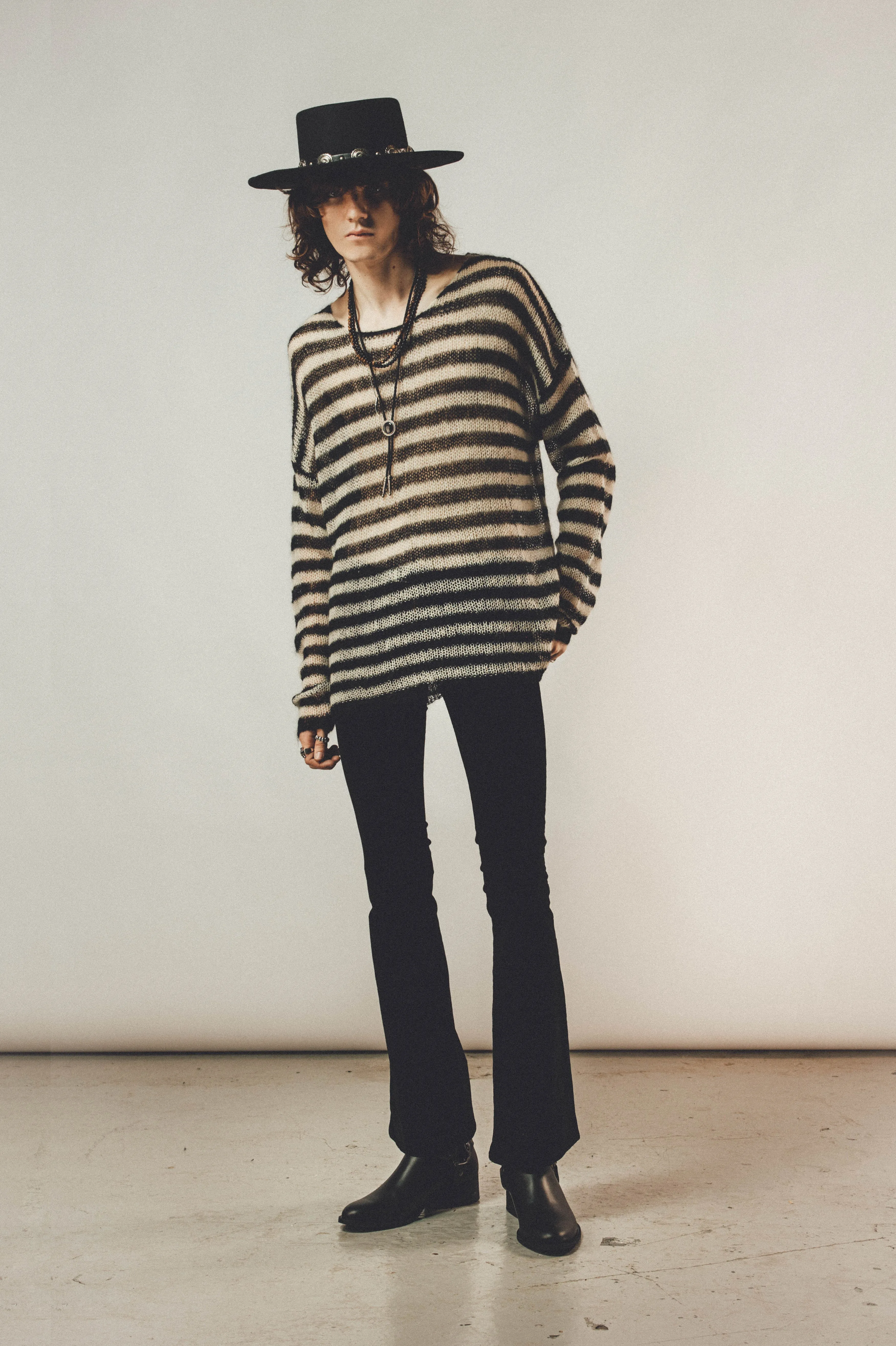 Stripe Jumper | Black & Dirty White