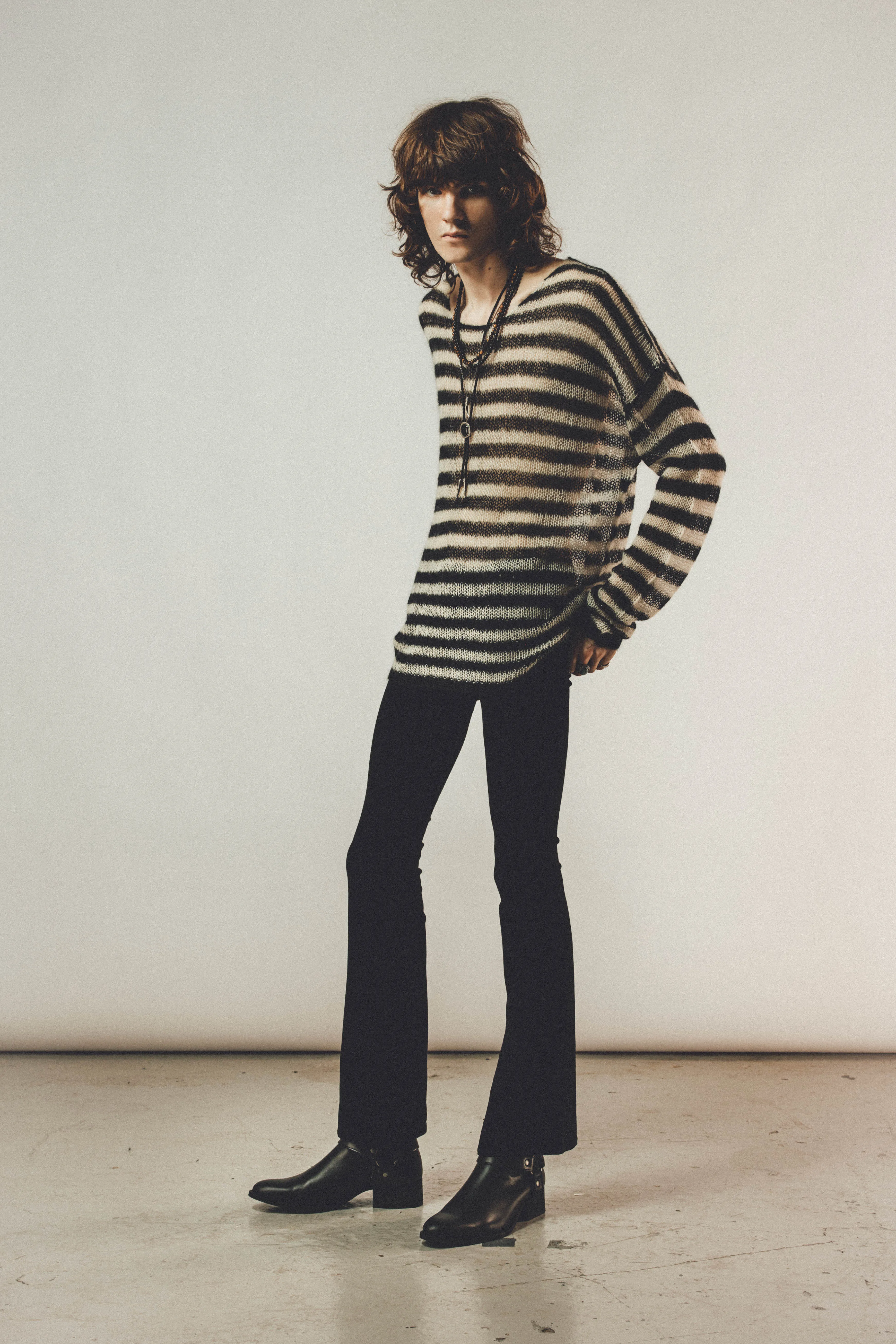 Stripe Jumper | Black & Dirty White