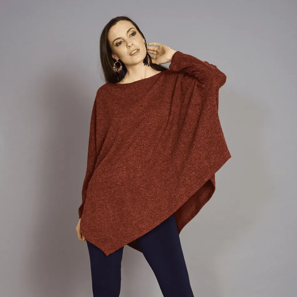 Sweater Knit Diamond hem Tunic