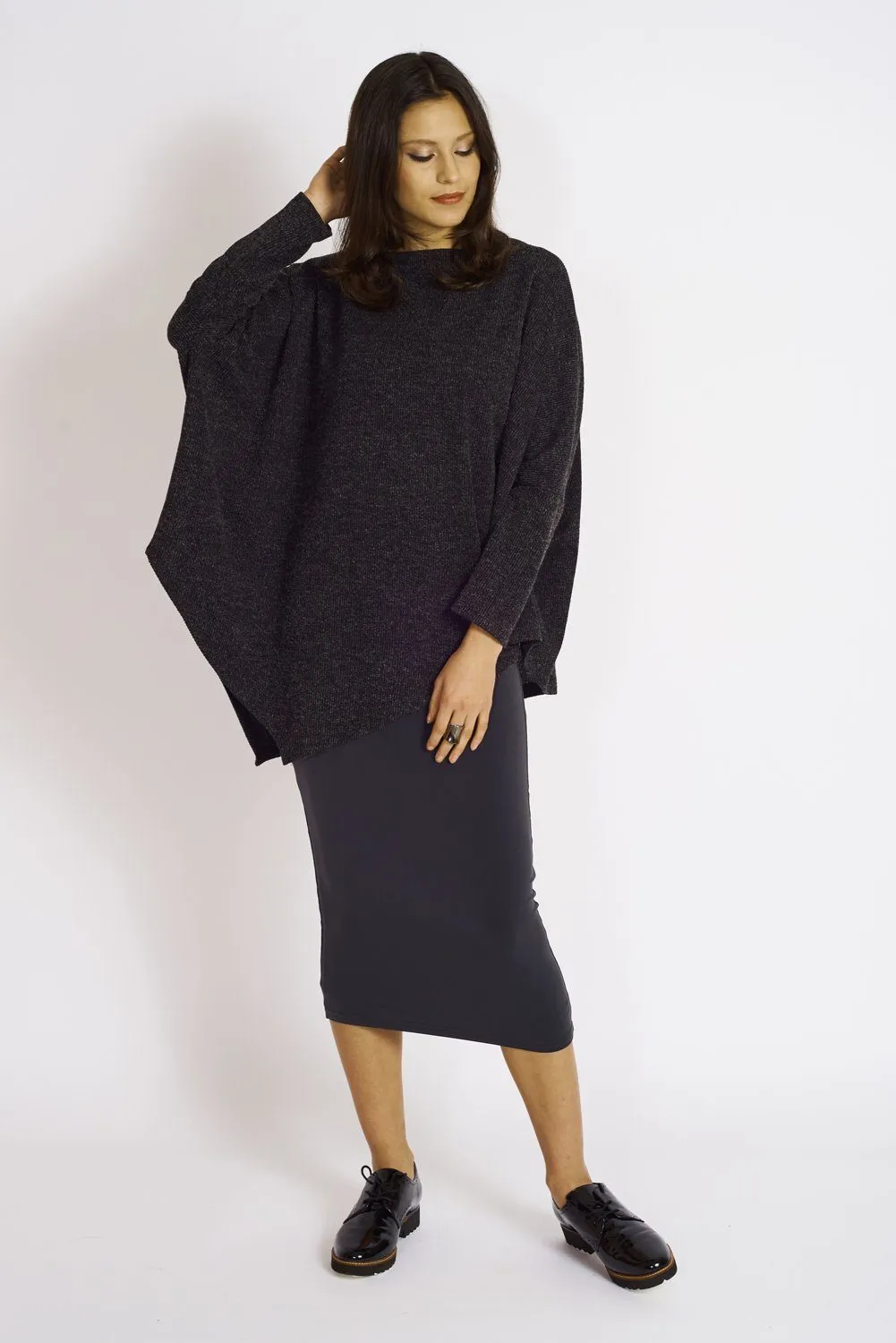 Sweater Knit Diamond hem Tunic