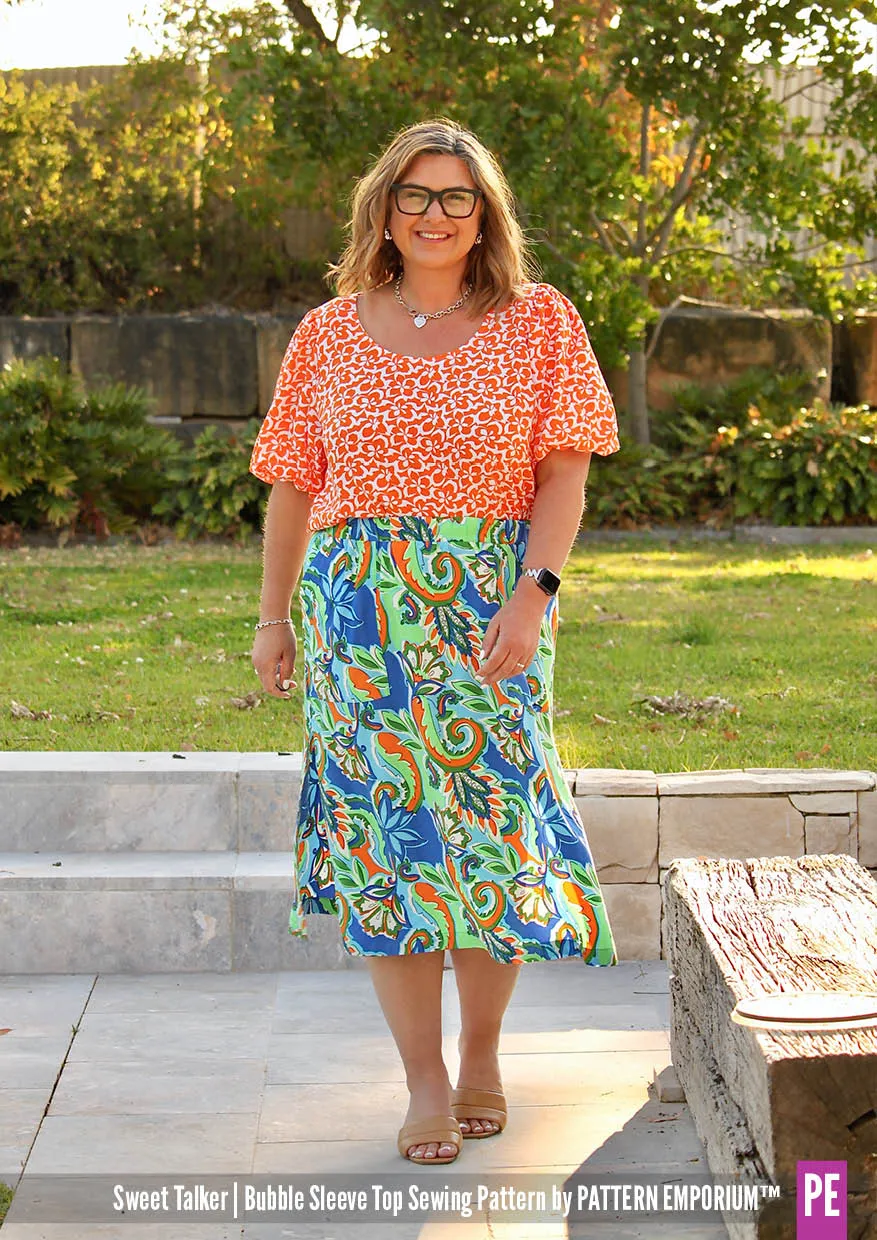 Sweet Talker | Bubble Sleeve Top Sewing Pattern