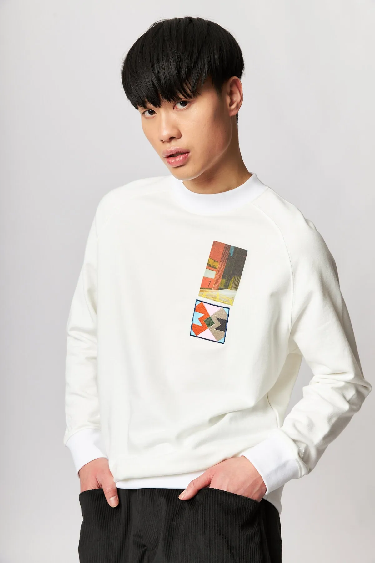 x The Wasted Hour Sweater White